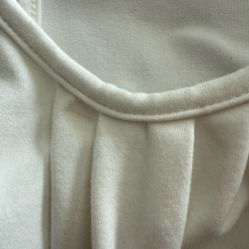 RESE White Drawstring Ruffle Hem Tank Top - Picture 3 of 3